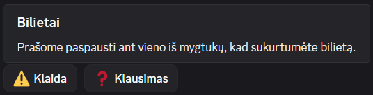 Bilietai – tipas 1